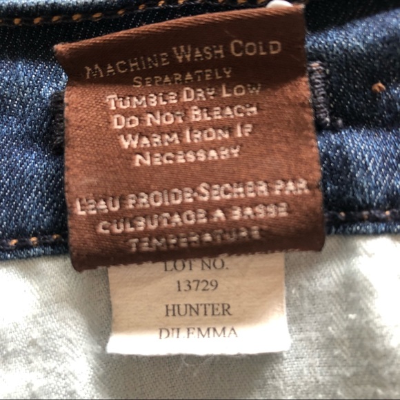 James Jeans Sz 26 Hunter Dilemma Contrast Straight leg - Picture 10 of 10